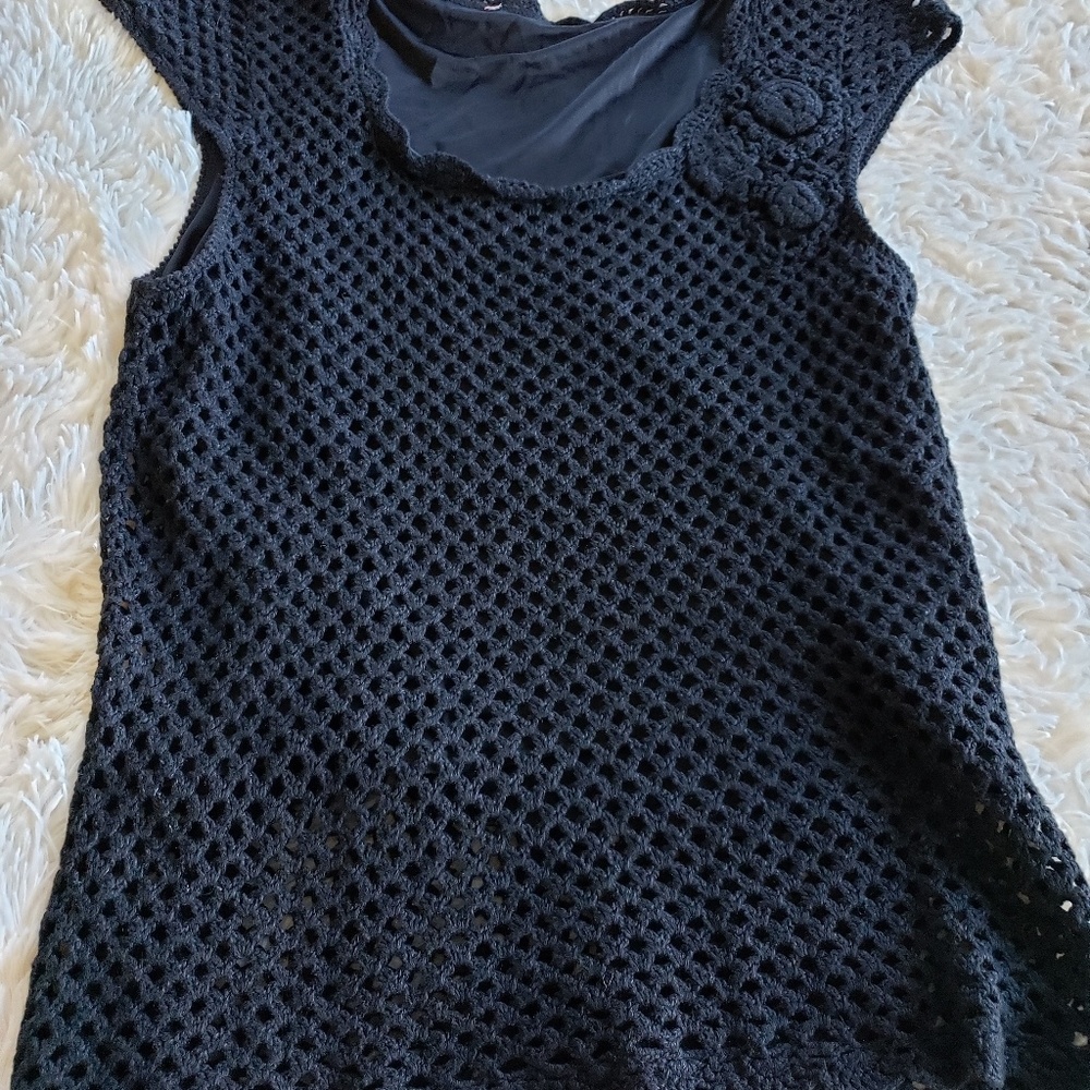 2-Piece Black Top and Skirt Set